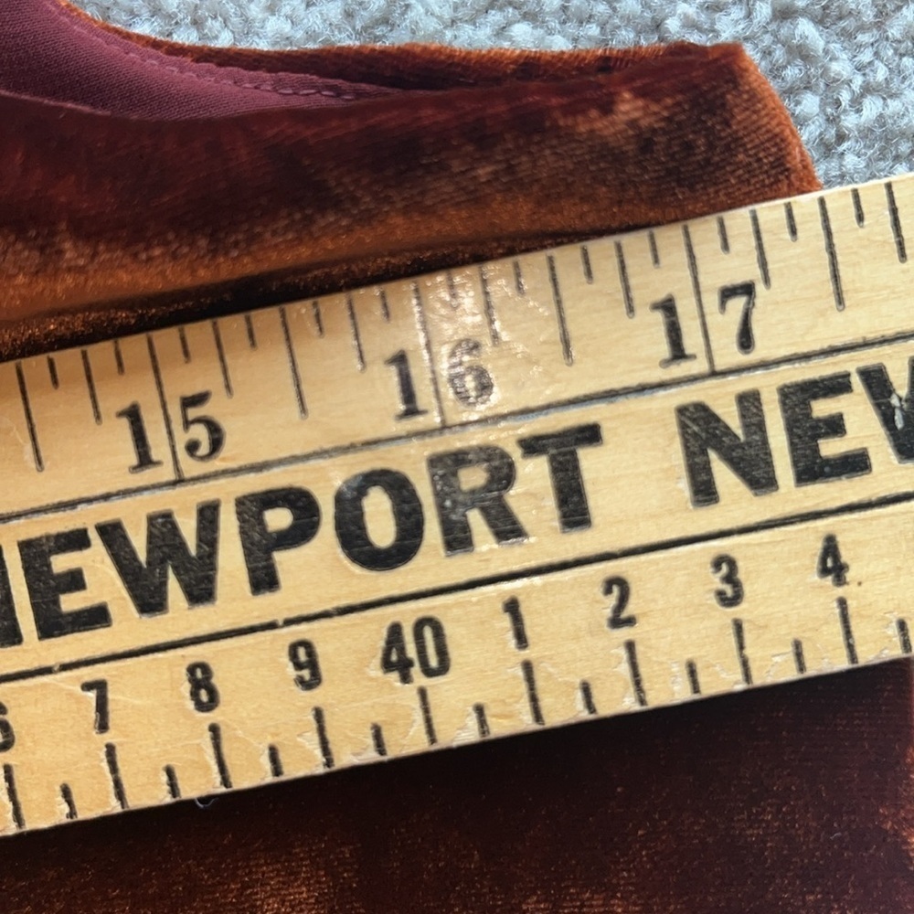 LOFT Burnt Orange Velvet Shell Size XS  NWT - Picture 7 of 8